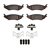 Semi-Metallic Brake Pads & Hardware Kit, 2004-2006 Ford/Lincoln/Mercury/Mazda, Position: Rear - image 1