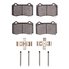 Semi-Metallic Brake Pads & Hardware Kit, Fits Select Fits Multiple Makes/Models, Position: Rear
