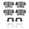 Semi-Metallic Brake Pads & Hardware Kit, Fits Select Mopar, Position: Rear - image 1