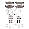 Semi-Metallic Brake Pads & Hardware Kit, Fits Select Ford/Lincoln/Mercury/Mazda, Position: Rear Right - image 1
