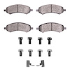 Semi-Metallic Brake Pads & Hardware Kit, Fits Select Fits Multiple Makes/Models, Position: Front - image 1