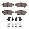 Semi-Metallic Brake Pads & Hardware Kit, 2005-2010 Acura/Honda, Position: Rear - image 1