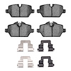 Semi-Metallic Brake Pads & Hardware Kit, 2005-2016 Fits Multiple Makes/Models, Position: Rear
