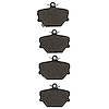 Semi-Metallic Brake Pads, 2005-2016 Smart, Position: Front - image 1