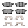 Semi-Metallic Brake Pads & Hardware Kit, 2007-2015 Ford/Lincoln/Mercury/Mazda, Position: Rear - image 1