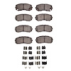 Semi-Metallic Brake Pads & Hardware Kit, 2005-2011 Fits Multiple Makes/Models, Position: Front & Rear - image 1
