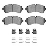 Semi-Metallic Brake Pads & Hardware Kit, Fits Select Fits Multiple Makes/Models, Position: Front - image 1
