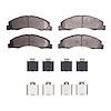 Semi-Metallic Brake Pads & Hardware Kit, Fits Select Ford/Lincoln/Mercury/Mazda, Position: Front - image 1