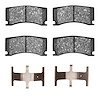 Semi-Metallic Brake Pads & Hardware Kit, 2008-2020 Fits Multiple Makes/Models, Position: Front & Rear