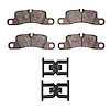 Semi-Metallic Brake Pads & Hardware Kit, 2009-2009 Audi/Porsche/Volkswagen, Position: Rear - image 1