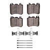 Semi-Metallic Brake Pads & Hardware Kit, 2010-2018 Fits Multiple Makes/Models, Position: Front - image 1