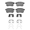 Semi-Metallic Brake Pads & Hardware Kit, 2008-2017 Acura/Honda, Position: Rear - image 1
