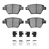 Semi-Metallic Brake Pads & Hardware Kit, 2005-2016 Audi/Porsche/Volkswagen, Position: Rear - image 1