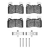 Semi-Metallic Brake Pads & Hardware Kit, 2012-2017 Fits Multiple Makes/Models, Position: Front - image 1