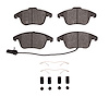 Semi-Metallic Brake Pads & Hardware Kit, 2009-2016 Audi/Porsche/Volkswagen, Position: Front - image 1