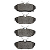 Semi-Metallic Brake Pads, 2012-2014 Ford/Lincoln/Mercury/Mazda, Position: Rear - image 1