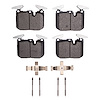 Semi-Metallic Brake Pads & Hardware Kit, 2012-2021 BMW, Position: Front