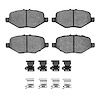 Semi-Metallic Brake Pads & Hardware Kit, 2013-2019 Ford/Lincoln/Mercury/Mazda, Position: Rear - image 1