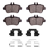 Semi-Metallic Brake Pads & Hardware Kit, 2012-2020 Fits Multiple Makes/Models, Position: Rear