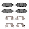 Semi-Metallic Brake Pads & Hardware Kit, Fits Select Infiniti/Nissan, Position: Front - image 1