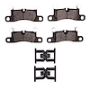Semi-Metallic Brake Pads & Hardware Kit, 2012-2021 Audi/Porsche/Volkswagen, Position: Rear - image 1