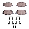 Semi-Metallic Brake Pads & Hardware Kit, Fits Select Fits Multiple Makes/Models, Position: Rear - image 1