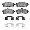 Semi-Metallic Brake Pads & Hardware Kit, 2015-2017 Mercedes-Benz, Position: Rear - image 1
