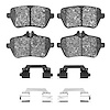 Semi-Metallic Brake Pads & Hardware Kit, 2013-2021 Mercedes-Benz, Position: Rear - image 1