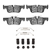 Semi-Metallic Brake Pads & Hardware Kit, Fits Select Fits Multiple Makes/Models, Position: Rear
