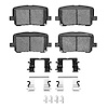 Semi-Metallic Brake Pads & Hardware Kit, Fits Select Mopar, Position: Rear - image 1
