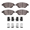Semi-Metallic Brake Pads & Hardware Kit, 2012-2019 Mopar, Position: Front - image 1