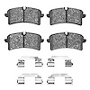 Semi-Metallic Brake Pads & Hardware Kit, 2013-2018 Audi/Porsche/Volkswagen, Position: Rear - image 1