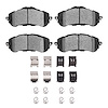 Semi-Metallic Brake Pads & Hardware Kit, 2016-2017 Peugeot, Position: Front