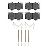 Performance Off-Road/Tow Brake Pads & Hardware Kit, Fits Select Fits Multiple Makes/Models, Position: Front