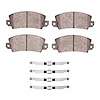 Optimum OE Brake Pads & Hardware Kit, 1976-1983 Renault, Position: Front