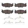 Optimum OE Brake Pads & Hardware Kit, 1980-1984 Audi/Porsche/Volkswagen, Position: Front - image 1