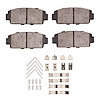 Optimum OE Brake Pads & Hardware Kit, 1979-1981 Lexus/Toyota/Scion, Position: Rear - image 1
