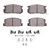 Optimum OE Brake Pads & Hardware Kit, 1984-1987 Lexus/Toyota/Scion, Position: Front - image 1
