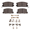 Optimum OE Brake Pads & Hardware Kit, 1985-1989 Lexus/Toyota/Scion, Position: Rear - image 1