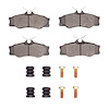 Optimum OE Brake Pads & Hardware Kit, 1986-1991 Audi/Porsche/Volkswagen, Position: Front - image 1