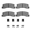 Optimum OE Brake Pads & Hardware Kit, 1987-1992 Fits Multiple Makes/Models, Position: Rear - image 1