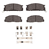 Optimum OE Brake Pads & Hardware Kit, 1986-1989 Lexus/Toyota/Scion, Position: Front - image 1