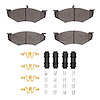 Optimum OE Brake Pads & Hardware Kit, 1989-1990 Mopar, Position: Front - image 1