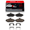 Optimum OE Brake Pads & Hardware Kit, 1986-1993 Ford/Lincoln/Mercury/Mazda, Position: Rear - image 1