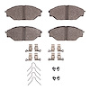 Optimum OE Brake Pads & Hardware Kit, 1993-1998 Lexus/Toyota/Scion, Position: Front - image 1