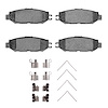 Optimum OE Brake Pads & Hardware Kit, 1993-2000 Lexus/Toyota/Scion, Position: Rear - image 1