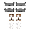 Optimum OE Brake Pads & Hardware Kit, 1994-2003 Ford/Lincoln/Mercury/Mazda, Position: Rear - image 1