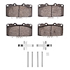Optimum OE Brake Pads & Hardware Kit, 1989-1996 Infiniti/Nissan, Position: Front - image 1