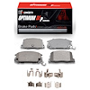 Optimum OE Brake Pads & Hardware Kit, 1991-2005 Lexus/Toyota/Scion, Position: Rear - image 1