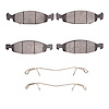 Optimum OE Brake Pads & Hardware Kit, 1999-2002 Mopar, Position: Front - image 1